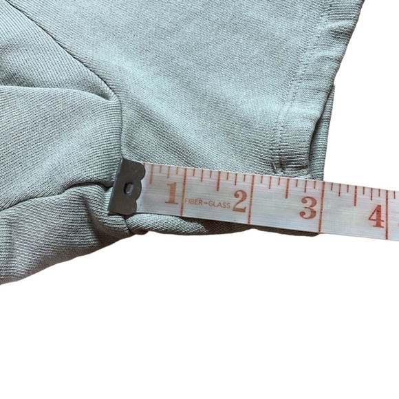 ZARA Grey Cotton French Terry Knit Shorts Drawstring Elasticized Waist US Sz M - Picture 8 of 11